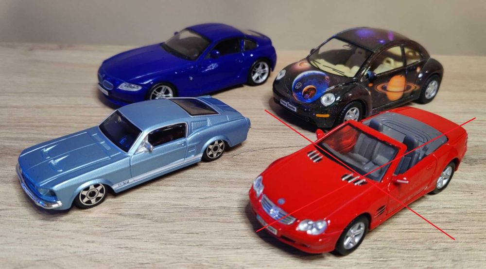 Колички Welly, Bburago 1:43