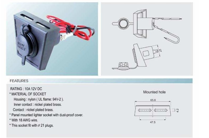 Mufa Bricheta Auto Conector Bricheta 12V Bricheta Mama Panou PUTERE