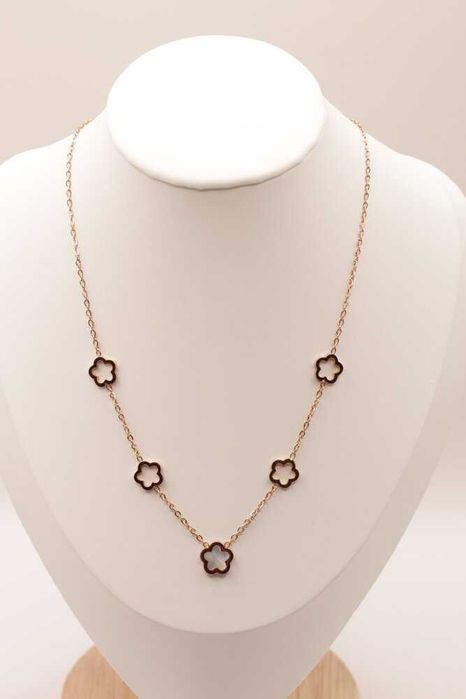 КОЛИЕ "РОЗОВ ПРАСКОВЕН ЦВЯТ" | Медицинска стомана | ÉTER Опаковка