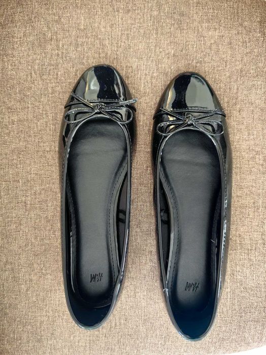 Лачени пантофки, обувки 36 номер