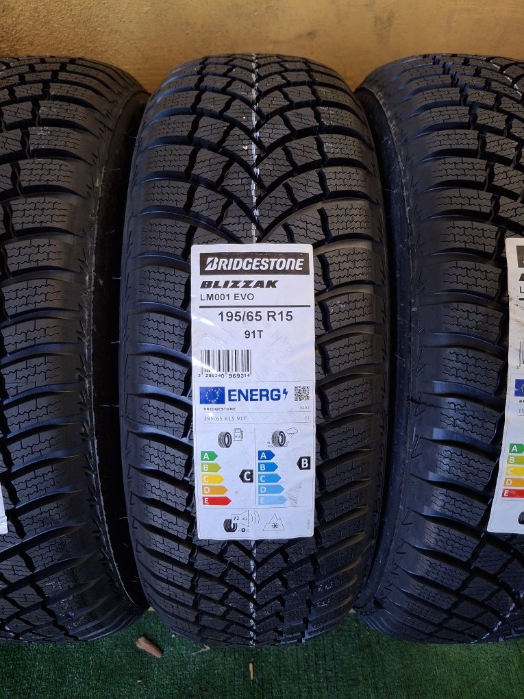 195 65 15 Bridgestone DOT 2021 iarna NOI