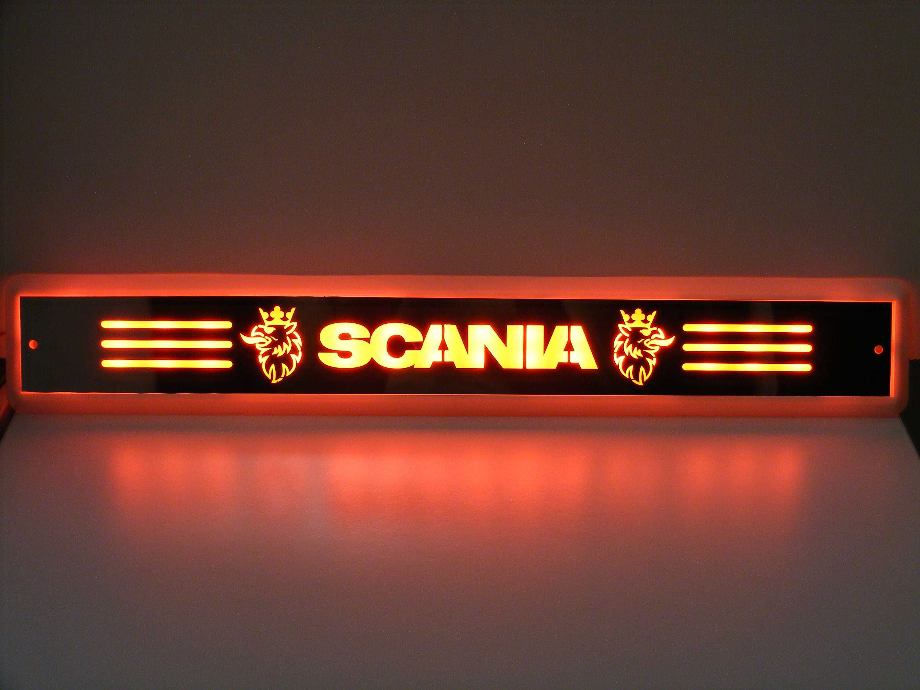 24V 36 LED Светеща табела емблема СКАНИЯ SCANIA червено НОВА Турция