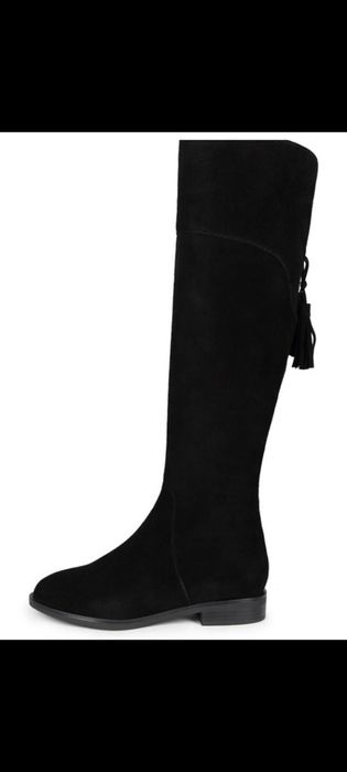 Сапоги демисезонные замша натуральная