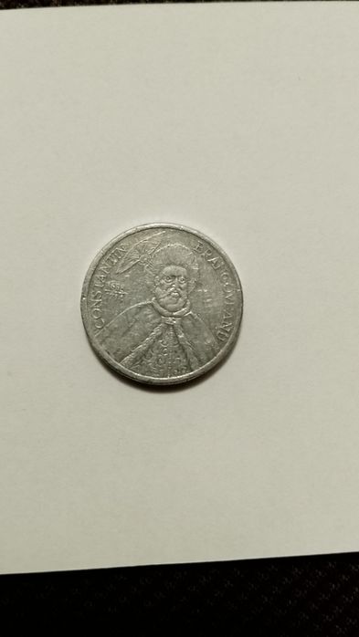 Vând ban din aluminiu cu Constantin Brâncoveanu de 1000de lei din 2001
