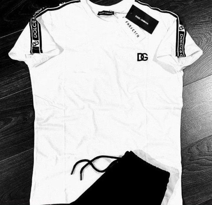 Compleuri DG bumbac,tricou+pantaloni scurți,logo brodat,diverse mărimi