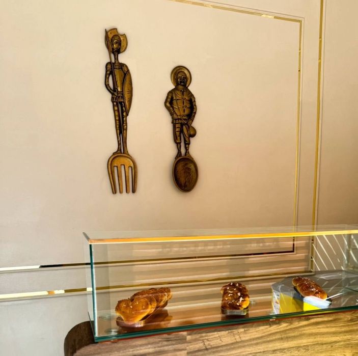 Декор на стену Дон Кихот и Санчо Панса ложка и вилка