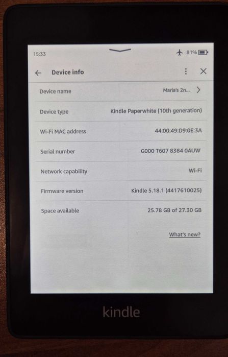 Kindle Paperwhite Gen. 10, 32 GB