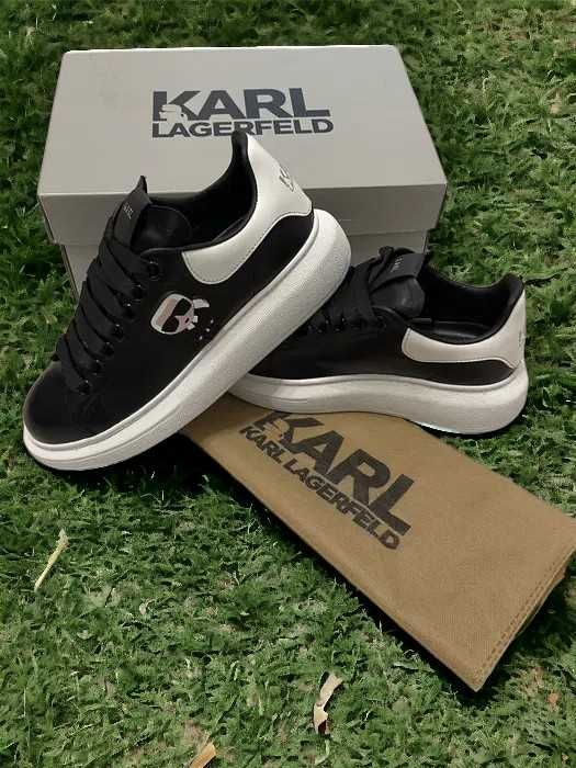 Adidasi Karl Lagerfeld Negru-Alb / Calitate Premium