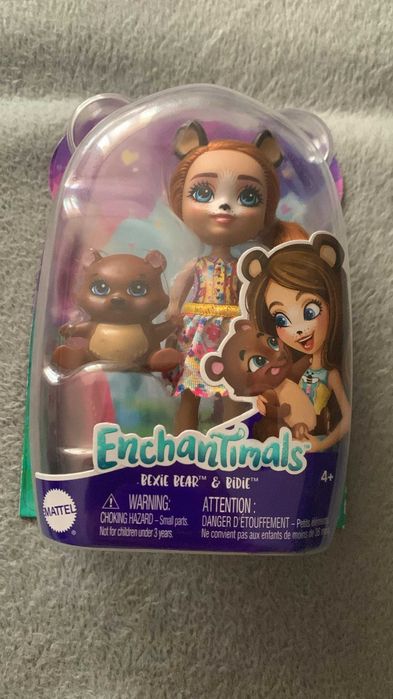 Papusa Enchantimals (Bexie Bear & Bidie) noua in ambalaj (+4 ani)