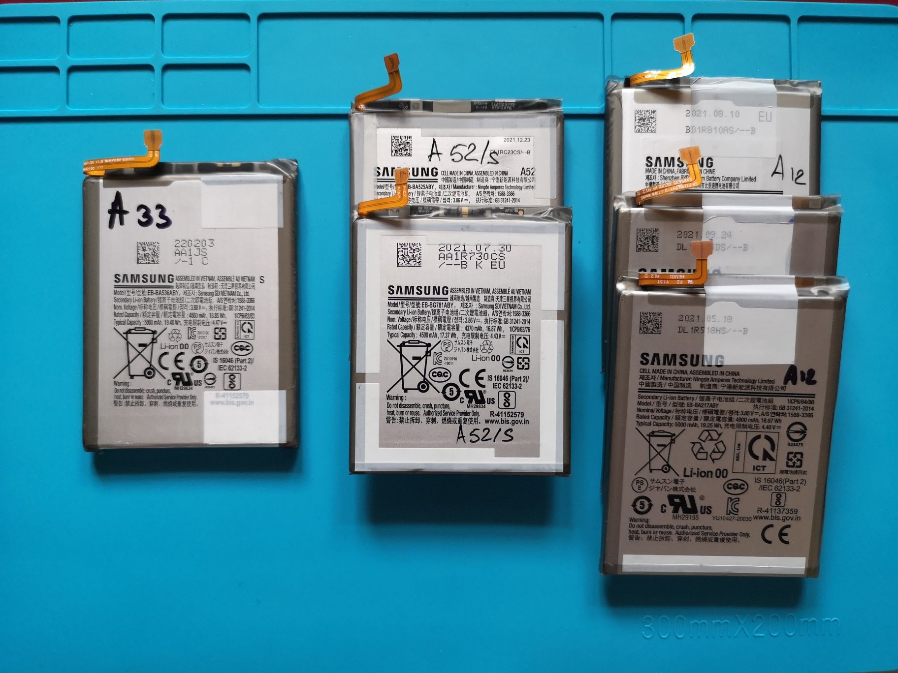 Baterii Samsung: a12, A21s, A22, a31, a32, a33, a51, a53, a70, a71