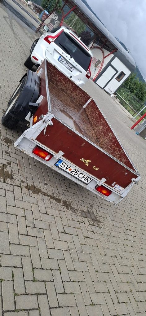 Vând remorcă cu sistem de frânare masa maximă 2000kg