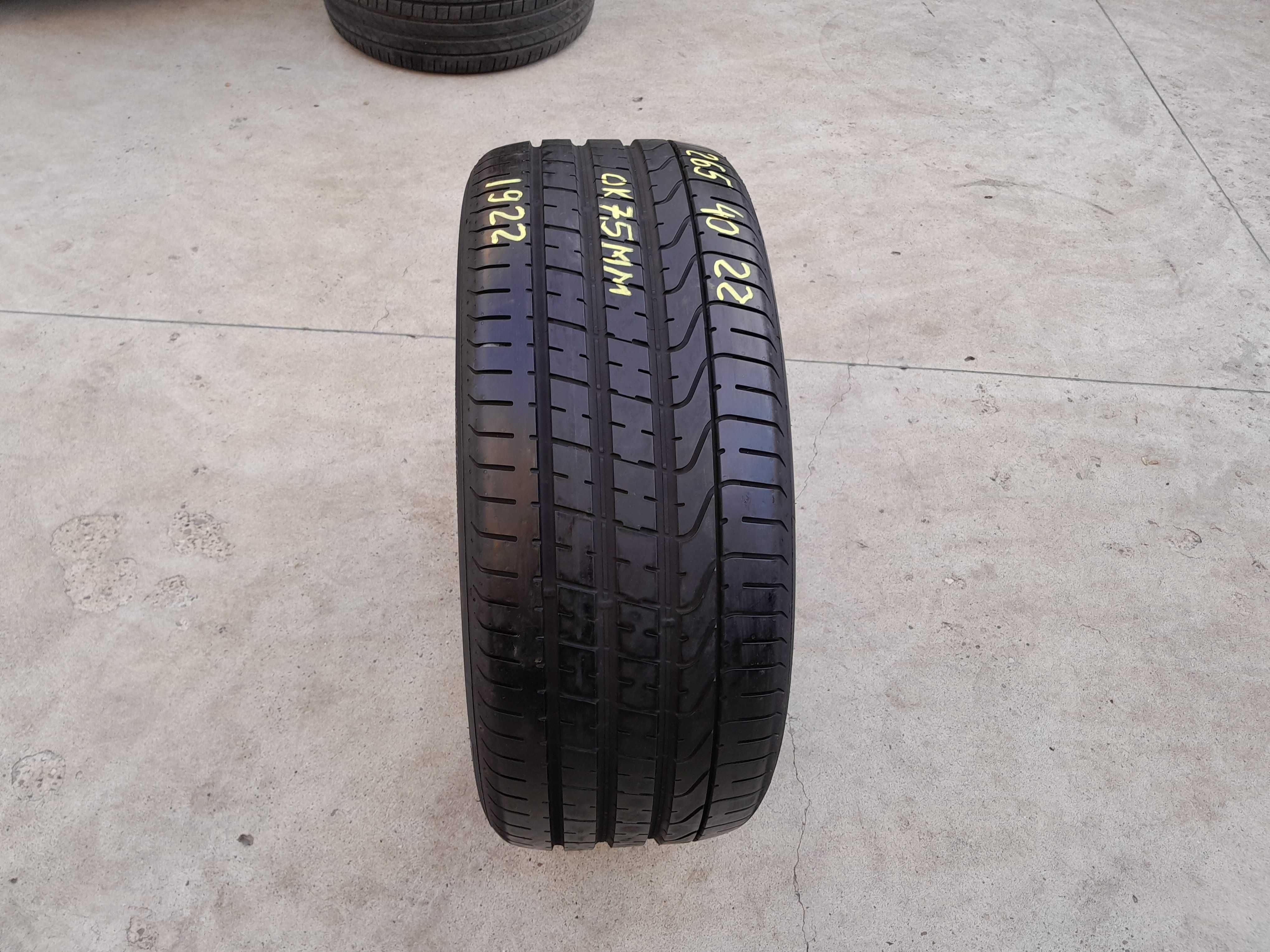 O anvelopa vara 265 40 22 pirelli p zero LR profil 7,5 mm dot 2022