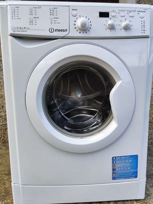 Пералня INDESIT / IWSD 61251 C/ECO/ клас А+/1200об./ 6кг./ Цена по Дог
