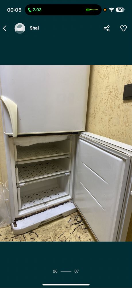 Холодильни бирюса в отличном состояние, все работает