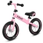Bicicletă fără pedale pentru fete, Kidwell Cruser Flower, roz-negru