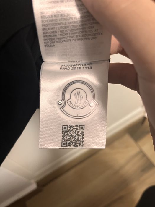 Moncler tricou polo negru