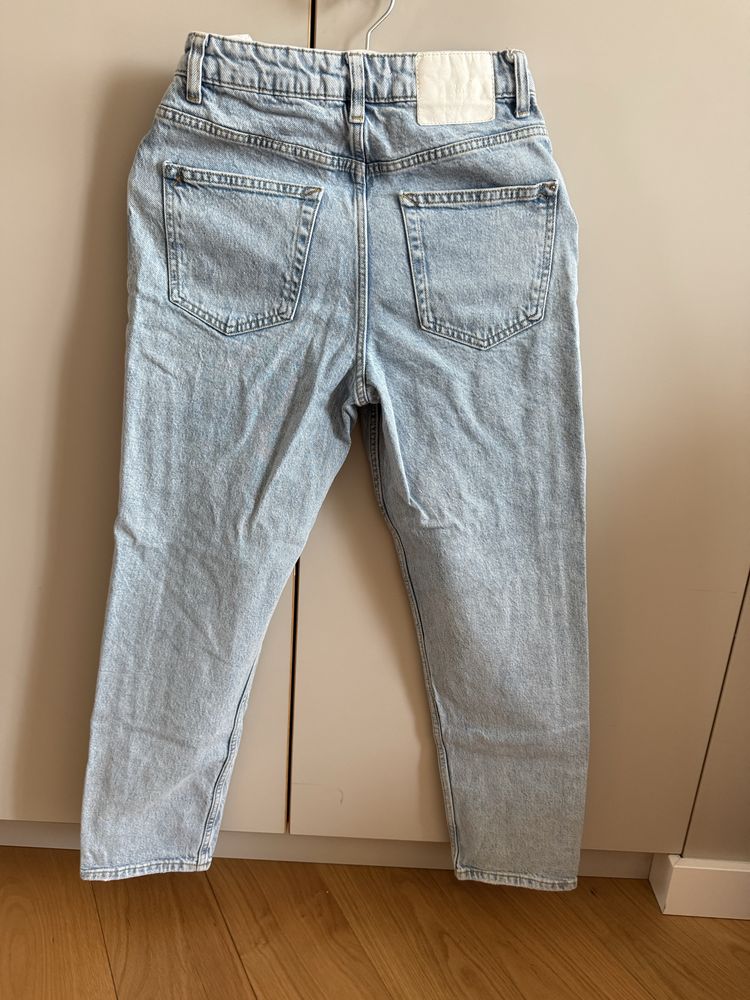 Zara Mom Jeans сини