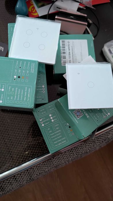 8 buc X Intrerupator smart / inteligent, Wi-Fi, control Tuya, 10A, alb