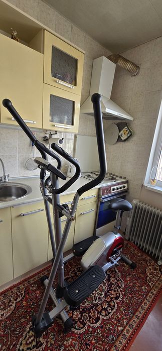 Лыжи, велотренажёр