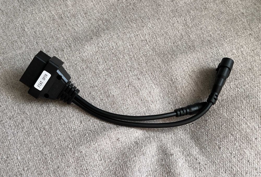 Adaptor diagnoză FIAT 3 Pin la OBD2 – cablu interfață testare auto