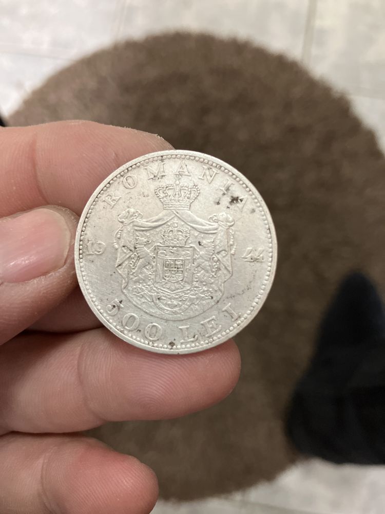 Moneda argint 500 lei Regele Mihai 1944