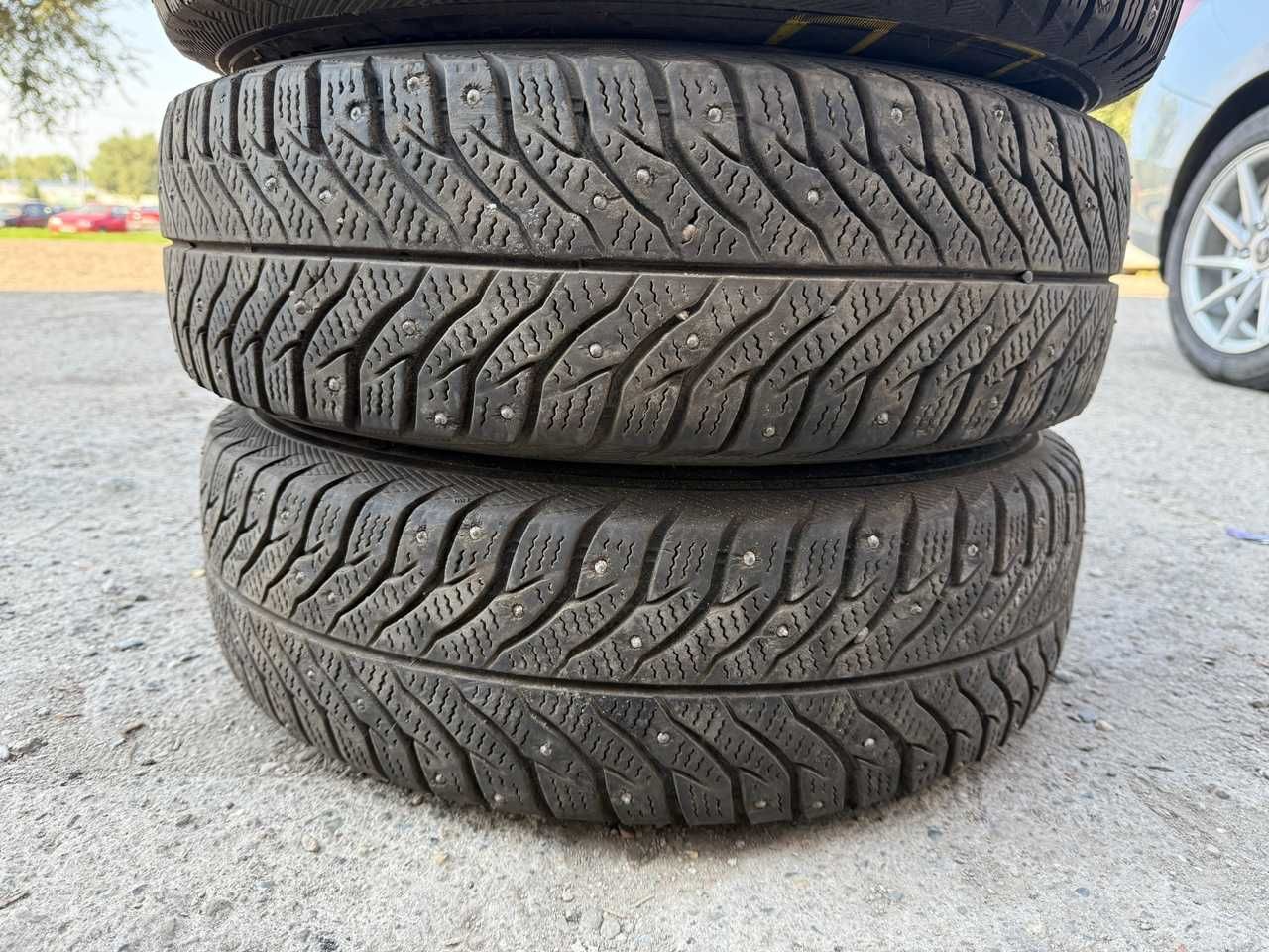 Диски R14 (4*98) с зимними шинами KAMA r14