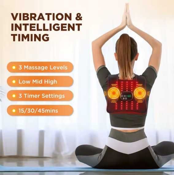 Терапия Infrared Масаж с Червена Светлина Дълбоко Облекчение Тяло Гръб