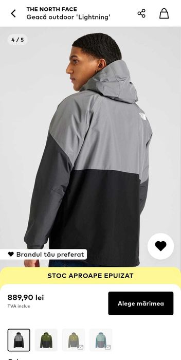 The North-Face Geaca-Outdoor-Lighting Negru-Gri Mărime XL