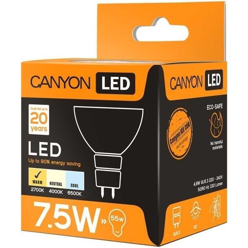 Лампы CANYON LeD GX53,MR16,GU10, цоколь Е14,Е27.