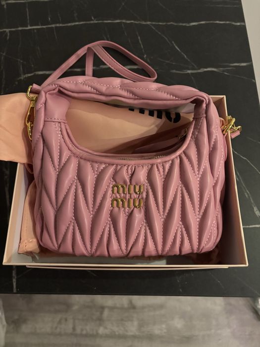 Geanta Miu Miu Mini Matelasse Pink Handbag