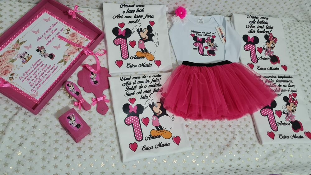 Trusou botez personalizat, tricouri imprimate ,prosoape brodate