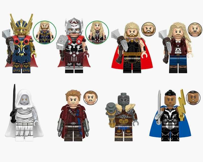 Set 8 Minifigurine tip Lego Marvel Thor: Love and Thunder pack3