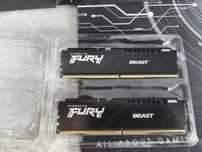 Ram DDR 5 dual chanel 16 gb Kingston Furry Beast Black
