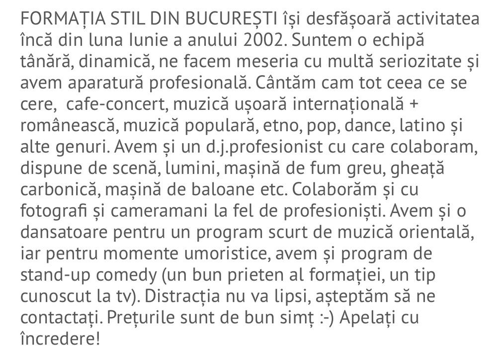 Formație nunți & botezuri