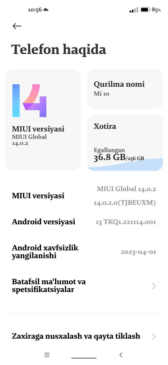 Xiaomi Mi 10 5g sotiladi