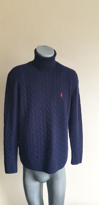 POLO Ralph Lauren Cable Wool M - L НОВО! ОРИГИНАЛ! Mъжки Поло Пуловер