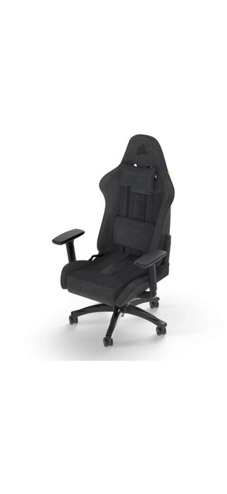 Scaun Gaming Corsair TC100 RELAXED, Textil, tetiera, Gri - Negru