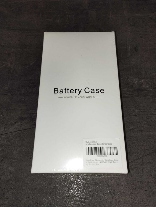 Husă cu acumulator 9300mAh pentru iPhone 17 Pro, Wireless 7.5W (Negru)