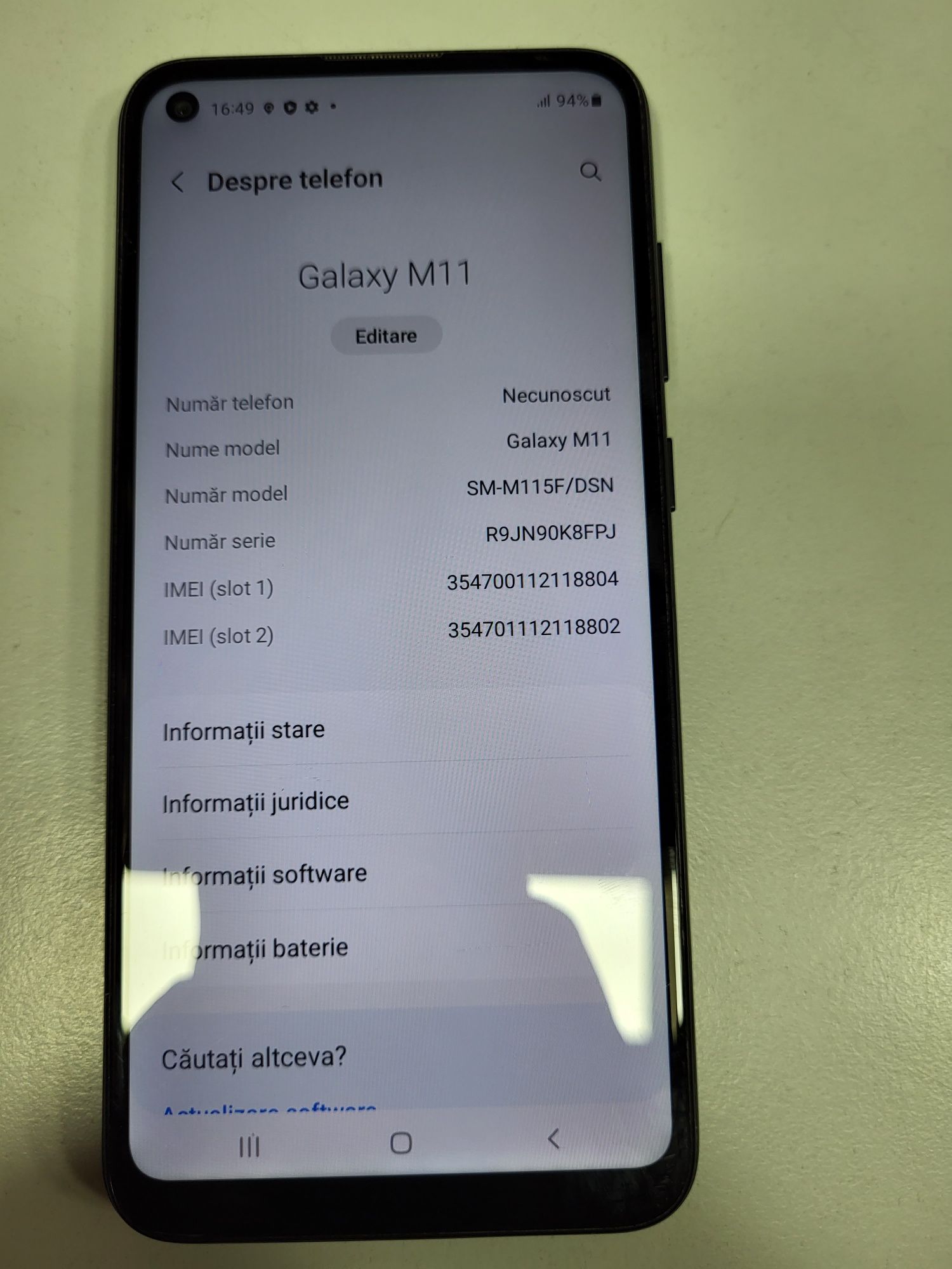 Samsung Galaxy M11 Black DualSim Impecabil ca Nou