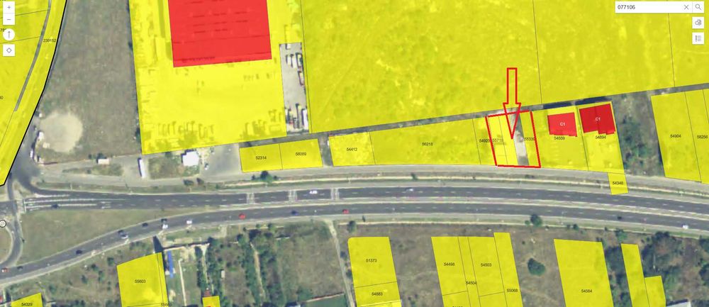 Teren 1.149 mp cu Cladire de Birouri P+1, Poziție Strategică în Catelu