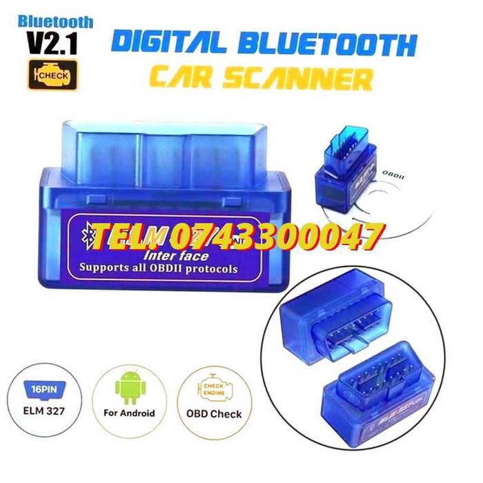 Elm327 V21 Cititor De Cod Obd Obd2 Bluetooth  Torque Pro