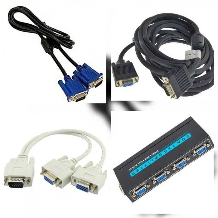 Cablu VGA HD Cabluri VGA Full HD Cablu MONITOR Cablu SVGA Spliter VGA