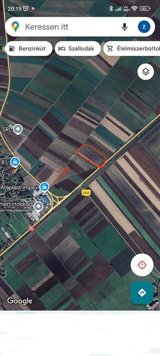 De vânzare teren extravilan langa drumul DN11