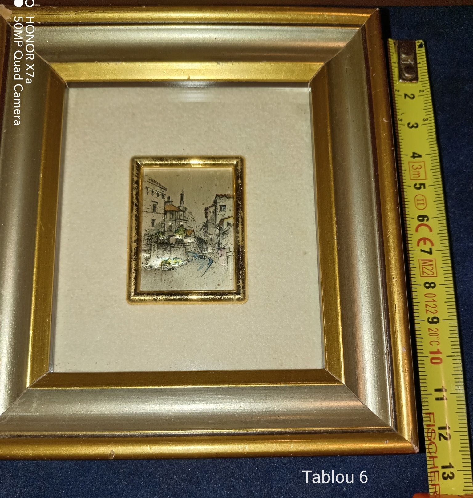 Tablouri pictura pe foita de aur si argint 5-8 pentru cadou
