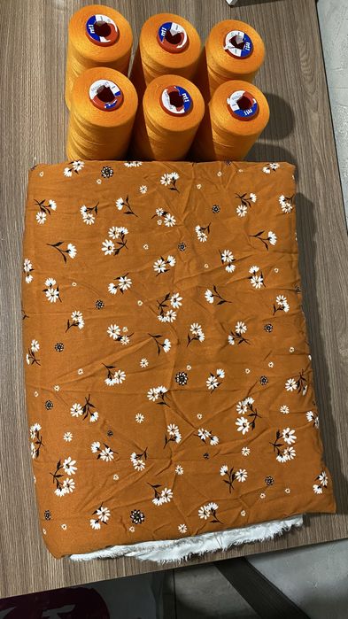 Ткань “Дубайский Бельмондо” Штапель и нитки