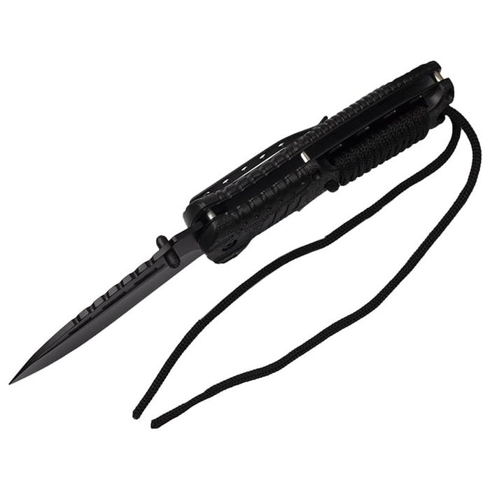 Briceag de vanatoare IdeallStore®, Silent Future, otel, 21 cm, negru