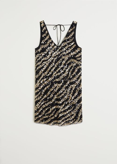 Рокля с пайети Mango