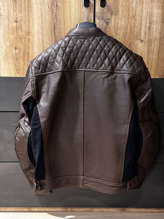 Geaca moto piele maro