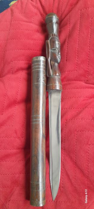 Cuțit cu teaca războinic Massai