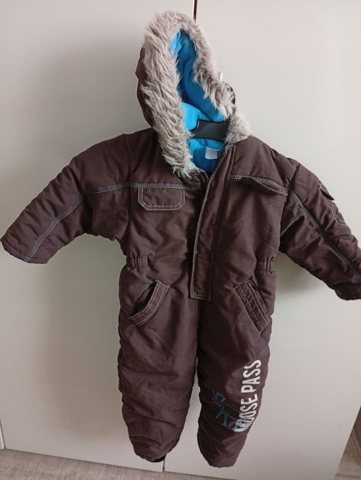 Costum de schi iarna unisex pentru copii; marimea 92